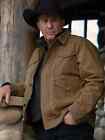 Men's Kevin Costner John Dutton Vintage Style Brown Cotton Yellowstone Jacket