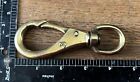 Vintage Solid Brass Rigging Swivel Snap Hook Clip 4 1/2” Italy #3 UNUSED