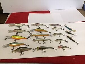 Lot of 18 Rapala’s Deep Runners And Floaters, Assorted Size And Colors.
