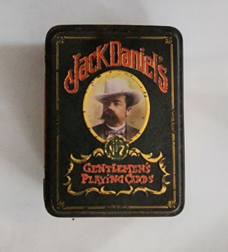 Vintage Jack Daniels Gentleman Playing Cards 2 Decks and Tin