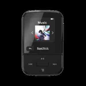 SanDisk 32GB Clip Sport Plus MP3 Player, Black - SDMX30-032G-G46K