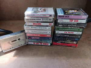 Lot Of 19 Movie, TV Soundtrack  Cassette Tapes 70’s 80’s Top Gun Cocktail