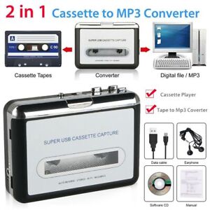 Cassette Player - Portable Converter Recorder Convert Tapes to Digital MP3