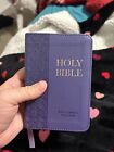 Purple Faux Leather King James Version Pocket Bible