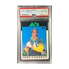 Jose Canseco 1986 Topps Traded #20T RC Rookie PSA 8 Athletics A's All-Star
