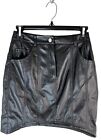 New with Tags Forever 21 Faux Leather Stretch Black Mini Skirt Size XSmall Curve