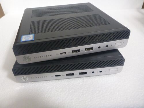 2x LOT - HP EliteDesk 800 G3 DM 65W Core i5-6500 @ 3.20GHz / 8GB / NO HDD - L@@K