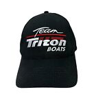 Triton Boats Hat Cap Black White Snapback Adjustable Fishing Embroidered