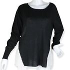 {JOSEPH A} Sweater Relaxed Black/White Colorblock Long Sleeve Winter/Fall ~1X
