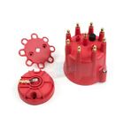 Red 8 Cylinder Pro Billet Series Ready-to-Run Distributor Male Cap & Rotor Kit