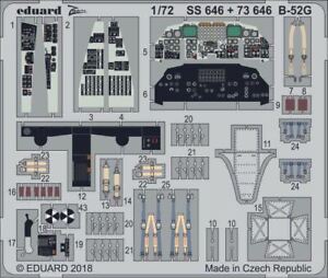 1/72 Eduard B-52G Interior for Model Collect (Pre-Painted)