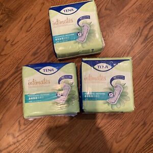 LOT OF 3 TENA Intimates Moderate Female Incontinence Pad Regular Length 60 TOTAL