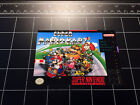 Super Mario Kart SNES box art retro video game vinyl decal sticker nintendo 90s
