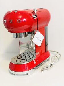 SMEG Espresso Machine Red ECF01 (For Parts Only) - Please Read Details