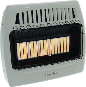 Comfort Glow 5 Plaque Infrared Gas Wall Heater Thermostat LP Gas