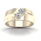 1/2Ct Diamond Wedding Band Ring Size 6 in 10k Yellow Gold Color H-I, Clarity I2