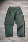 Vintage 90s Karl Kani Denim Green Baggy Jeans Metal Plate Made In USA 2pac RARE