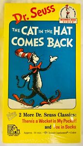 Dr. Suess The Cat in the Hat Comes Back (Random House, 1989) VHS tape NEW SEALED