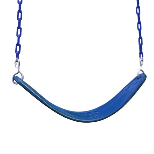 Swing-N-Slide WS 4883 Extreme-Duty Swing Seat with Comfort Coated Chains, Blu...