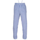 Ritzy Men/Kids/Boys Pajama Pants 100% Cotton Plaid Woven Poplin - BL & WH Checks