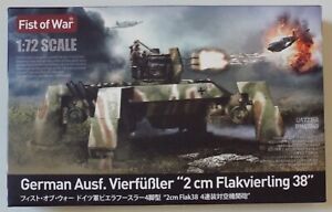 1/72 German Vierfubler 2cm Flak 38 Fist of War Modelcollect #UA72350 Sealed MISB