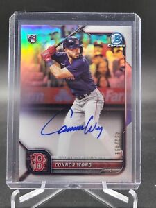 New Listing2022 Bowman Chrome Connor Wong Rookie Auto Refractor /499 RC