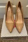 Camel Patent Leather High Heels Size 6 By Delicious