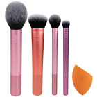 Makeup Brush Set with Sponge Blender for Eyeshadow, Foundation Real Techniques