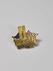 In Remembrance 9-11-01 Commemorative Pin New York City Twin Towers USA Flag