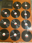 HUGE Lot of 11 VDisc Vinyl Records 78rpm Assorted Artists WWII 1940s with Holder