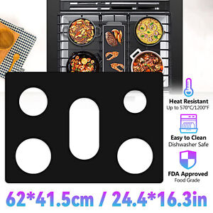 Reusable Gas Range Stove Top Burner Cover Protector Washable Non-stick Liner Mat