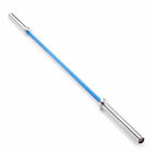 45 lb Olympic Barbell 7 Ft Blue Chrome Home Gym Bar - STB-1501BLC Steel Body