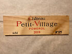 1 Rare Wine Wood Panel Château Petit Village Vintage CRATE BOX SIDE 5/23 1269