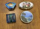 LOT of  4 Vintage Pill Boxes Trinkets Boxes