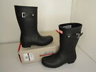 Hunter Women's Rain Boots Original Short Black Slip-On Round Narrow Toe Size 8