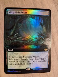 1x Misty Rainforest FOIL Extended NM - Modern Horizons 2 ​​​​​MH2 Magic MTG x1