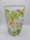 Art Glass Vase Splatter Multi Colored Handblown Lovely