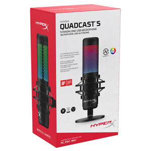 New HyperX QuadCast S RGB Wired USB Microphone 4P5P7AA [NO RESHIP ADDRESSES]
