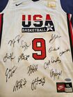 White Nike 1992 Michael Jordan Olympic Dream Team Jersey Signed By All Players
