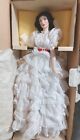 Gone With the Wind Franklin Mint Heirloom Doll  Scarlett O'Hara White Dress WB