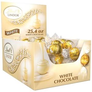 Lindt LINDOR White Chocolate Candy Truffles , Mother's Day Chocolate ,