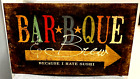 BAR B QUE & BREW Bar Sign 