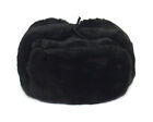 Authentic Russian Military Faux Fur Black Ushanka Hat