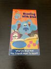 Blues Clues Reading With Blue VHS 2002 Sealed Screener Promo