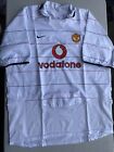 White Manchester United Jersey Men's Size XL Nike Dry-Fit Made in UK 
