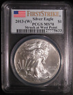 2013-(W) American Silver Eagle $1 PCGS Certified MS70 First Strike WEST POINT