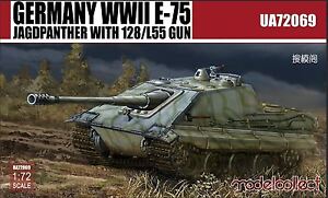 ModelCollect 1/72 UA-72069 WWII German E-75 Jagdpanther with 128/L55 Gun