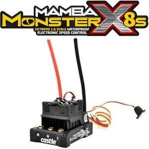 NEW Castle Creations Mamba Monster X 8S 33.6V 1/6 Waterproof ESC - 010-0165-00
