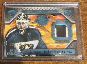 2000-01 Pacific Private Stock Titanium Game-Used Gear /400 Guy Hebert #52 Patch