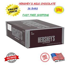HERSHEY’S Milk Chocolate Candy Bars 1.55 oz. (36 Count) Value Pack - On Sale Now
